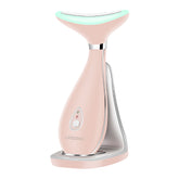 LiFECOKO Beauty Massager for Face & Neck, Electric Face Massager Anti Wrinkles, Skin Tightening Beauty Massager for Lady, Facial Toning Device Massager for Rejuvenates Skin Lifting, USB Rechargeable, Portable, Pink