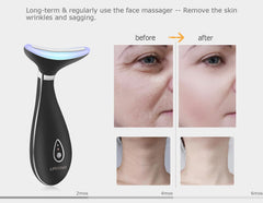 Black Electric Face Massager, Anti Wrinkles Massager for Facial & Neck, Microcurrent Skin Lift Device,  Face Tightening Beauty Massager Machine, USB Rechargeable, Portable（副本）